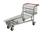 Vestil Steel Nestable Wire Cart - 59 In. x 28 In. x 36 In. 275 lb - Silver