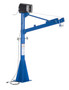 Vestil Steel AC Powered Jib Crane - 3-1/2 to 5-1/2 Ft. Boom 1,500 lb - Blue