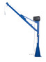 Vestil Steel AC Powered Jib Crane - 3-1/2 to 5-1/2 Ft. Boom 1,500 lb - Blue
