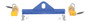 Vestil Steel Magnetic Spreader Beam - 36 In Length 2,000 lb - Blue