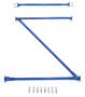 Vestil Steel Standard Cantilever Brace Set - 120 In. x 36 In. - Blue