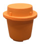 Vestil Low Density Polyethylene Over Pack Drum Containment Container - 800 lb - Orange