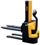 Vestil Steel Narrow Mast Stacker DC Powered - 43 In. Raised Height Fixed Fork 27 In. Fork Width 3,000 lb Black / - Yellow