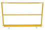 Vestil Steel Safety Handrail with Hardware and Toe Board - 122-1/2 In. x 4 In. x 42 In. - Yellow