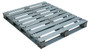 Vestil Galvanized Steel Pallet - 48 In. x 40 In. x 4-3/4 In. 8,000 lb Floor - Gray