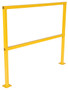 Vestil Steel Square Safety Handrail - 50-1/2 In. x 4 In. x 42 In. - Yellow