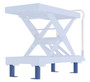 Vestil Steel Stationary Legs For Auto Hite Cart Models - Blue
