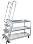 Vestil Aluminum High Duty Stock Picker Truck with Steel Ladder and Polyurethane On Steel Casters - 56 In. x 21-7/8 In. x 74-5/16 In. 500 lb
