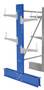 Vestil Steel Standard Cantilever Double Upright - 6 Ft. Height 24 In. Arm Use Length Set 7,700 lb - Blue