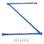 Vestil Steel Standard Cantilever Brace Set - 72 In. x 36 In. - Blue