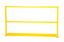 Vestil Steel Safety Handrail with Toe Board - 50-1/2 In. x 4 In. x 42 In. - Yellow