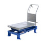 Vestil Steel Scissor Lift Table Double Foot Pump - 52-5/8 In. x 21-3/8 In. x 39-1/2 In. 800 lb - Blue