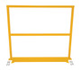 Vestil Steel Safety Handrail with Hardware and Toe Board - 50-1/2 In. x 4 In. x 42 In. - Yellow