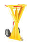 Vestil Steel Trailer Stabilizing Spin Top Beam Jack - 27-7/16 In. x 23-7/8 In. x 40 In. 100,000 lb Static - Yellow