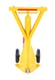Vestil Steel Trailer Stabilizing Spin Top Beam Jack - 27-7/16 In. x 23-7/8 In. x 40 In. 100,000 lb Static - Yellow