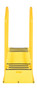 Vestil Polyethylene Nestable with Handrails Casters - 2 Step 500 lb - Yellow