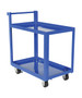 Vestil Steel Service Cart with - 2 Shelves 38-1/4 In. x 21-7/8 In. x 40-1/2 In. 1,000 lb - Blue