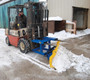 Vestil Steel Snow Plow Blade Fork Mounted - 72 In. Blade Width Blue / - Yellow