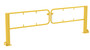 Vestil Steel Swivel Dock Gate Pair for - 10 Ft. Door - Yellow