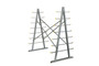 Vestil Steel Self Supporting Rack - 36 In. x 60 In. x 66 In. 2,000 lb - Silver