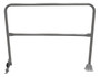 Vestil Steel Dock Safety Swing Gate - 5 Ft. Length - Gray Semi Gloss