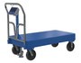 Vestil Steel Platform Truck with Scale - 64-1/2 In. x 24 In. x 40 In. 3,600 lb - Blue