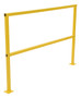 Vestil Steel Square Safety Handrail - 62-1/2 In. x 4 In. x 42 In. - Yellow