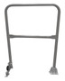 Vestil Steel Dock Safety Swing Gate - 3 Ft. Length - Gray Semi Gloss