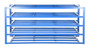 Vestil Steel Horizontal Sheet Rack - 5 Shelves 102-3/4 In. x 54-1/2 In. x 48 In. 2,000 lb Per Shelf - Blue