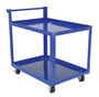 Vestil Steel Service Cart with - 2 Shelves 42-1/4 In. x 27-7/8 In. x 40-1/2 In. 1,000 lb - Blue
