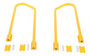 Vestil Steel Retro Fit Handrail Kit For - 2 Step Poly Step Stool Models - Yellow