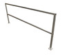 Vestil Aluminum Safety Handrail - 110-1/2 In. x 4 In. x 42 In. - Silver