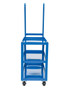 Vestil Steel High Duty Cart with Mold On Rubber Casters - 56-1/8 In. x 21-7/8 In. x 73-1/16 In. 1,000 lb - Blue