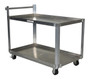 Vestil Aluminum Service Cart - 2 Shelves 42-1/4 In. x 27-7/8 In. x 40-1/2 In. 660 lb - Silver