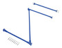 Vestil Steel Standard Cantilever Brace Set - 96 In. x 36 In. - Blue