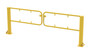 Vestil Steel Swivel Dock Gate Pair for - 9 Ft. Door - Yellow