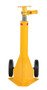 Vestil Steel Trailer Stabilizing Spin Top Ratchet Jack - 27-1/4 In. x 17-5/8 In. x 39 In. 100,000 lb Static - Yellow