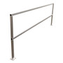 Vestil Aluminum Safety Handrail - 122-1/2 In. x 4 In. x 42 In. - Silver