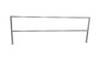 Vestil Aluminum Safety Handrail - 122-1/2 In. x 4 In. x 42 In. - Silver