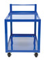 Vestil Steel Service Cart with - 2 Shelves 50-1/4 In. x 27-7/8 In. x 40-1/2 In. 1,000 lb - Blue