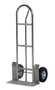 Vestil Stainless Steel Heavy Duty P-Handle Truck with Pneumatic Wheels - 600 lb - Silver