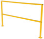 Vestil Steel Square Safety Handrail - 74-1/2 In. x 4 In. x 42 In. - Yellow