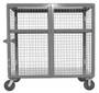 Vestil Welded Steel Expanded Metal Security Cart - 30 In. x 60 In. 2,000 lb - Gray Semi Gloss