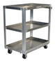 Vestil Aluminum Service Cart - 3 Shelves 35-7/8 In. x 21-15/16 In. x 41-3/4 In. 660 lb - Silver