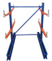 Vestil Steel Standard Cantilever Double Upright - 6 Ft. Height 36 In. Arm Use Length Set 10,400 lb - Blue