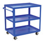 Vestil Steel Service Cart with - 3 Shelves 42-1/4 In. x 27-7/8 In. x 41-3/4 In. 1,000 lb - Blue