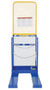 Vestil Steel Stock Picker Work Platform - 84 In. Expanded Metal Back Height 4,000 lb Blue / - Yellow