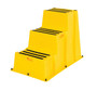Vestil Polyethylene Nestable - 3 Step 500 lb - Yellow