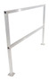 Vestil Aluminum Safety Handrail - 62-1/2 In. x 4 In. x 42 In. - Silver