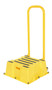 Vestil Polyethylene Nestable with Handrails Casters - 1 Step 500 lb - Yellow